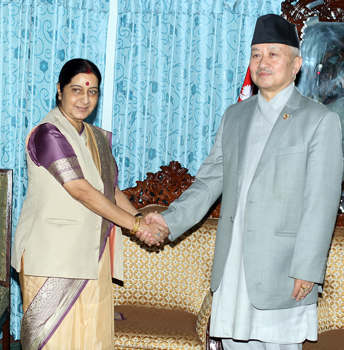 Indian Foreign Minister Meets CA Speaker Subash Chandra Newang