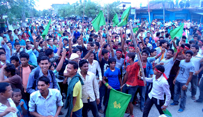 Tharuhat Protest at Dhangadhi