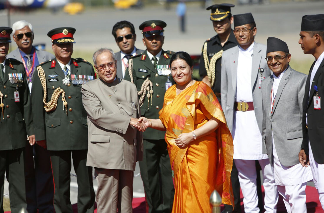 छिमेकीसँगको सुमधुर सम्बन्ध भारतको प्राथमिकता : राष्ट्रपति मुखर्जी